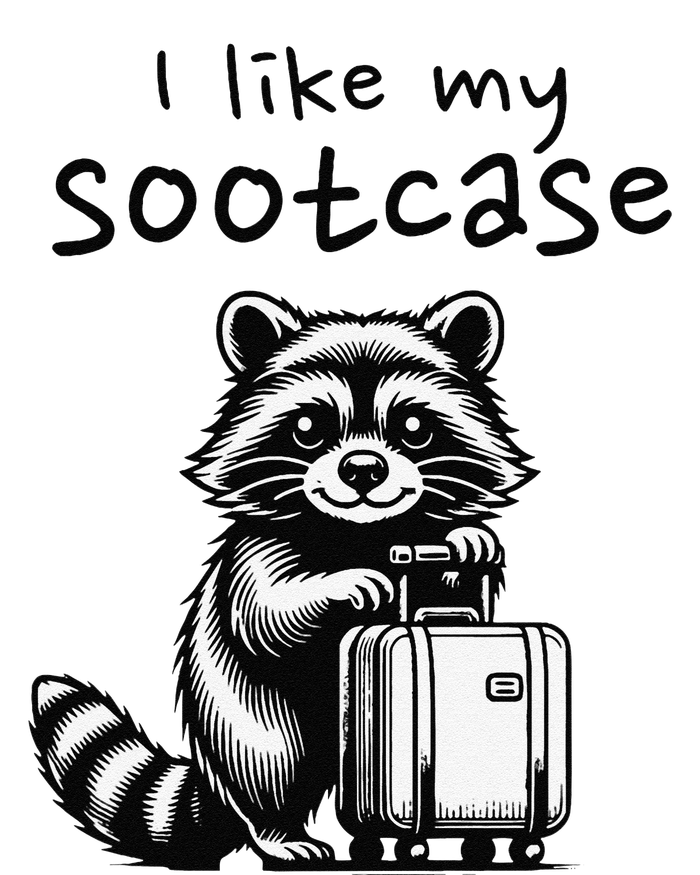 Vintage Funny I Like My Suitcase Raccoon T-Shirt