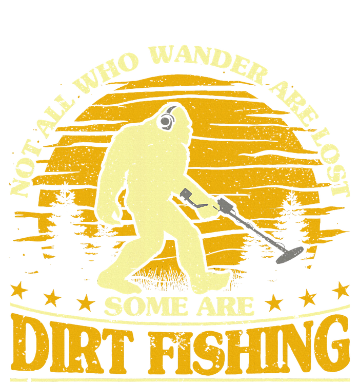 Bigfoot Dirt Fishing Metal Detecting Funny Metal Detecto T-Shirt