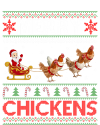 Merry Chickens Ugly Santa Riding Chicken Christmas Great Gift T-Shirt