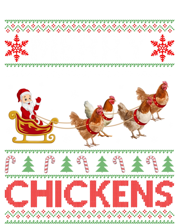 Merry Chickens Ugly Santa Riding Chicken Christmas Great Gift T-Shirt