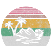 Retro Island Paradise With Palm Trees Hoodie