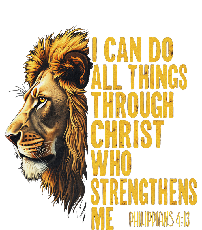 Philippians 413 Religious Lion Strengthens Christian Tote Bag