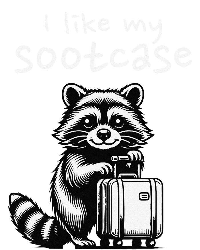 Vintage Funny I Like My Suitcase Raccoon Sustainable Beanie