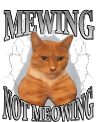 Mewing Not Meowing Bumper Sticker