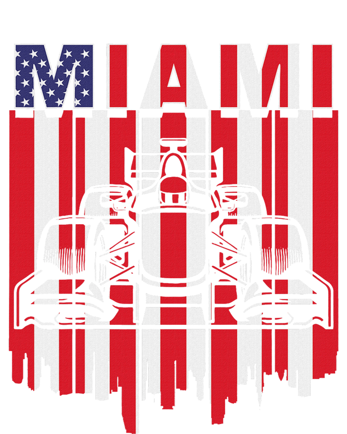 Miami Formula Racing Track Circuit United States Flag Tank Top