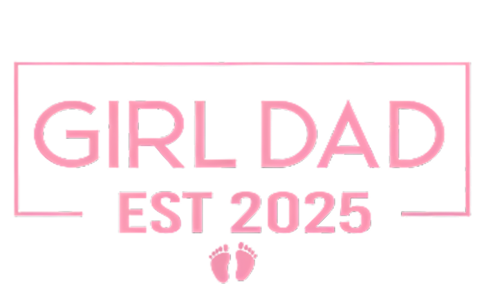 Dad Of Girl Est. 2025 Logo Dad Father Girl To Be 2025 Daddy Hooded Wearable Blanket