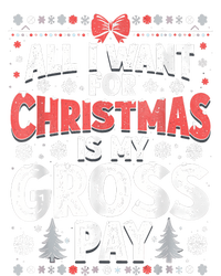 All I Want For Christmas Is My Gross Pay Funny Holiday Joke Flat Bill Trucker Hat