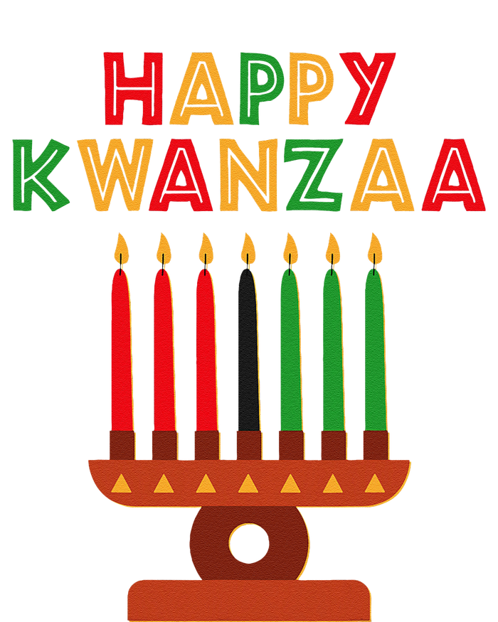 Happy Kwanzaa Kinara Seven Candles African American Long Sleeve Shirt