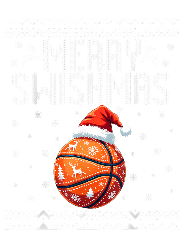 Merry Swishmas Christmas Basketball Ugly Sweater T-Shirt