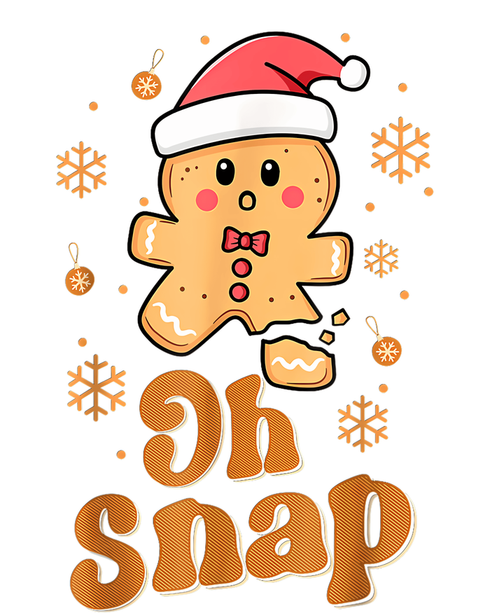 Oh Snap Gingerbread Man Cute Christmas Cookie Baking Team T-Shirt