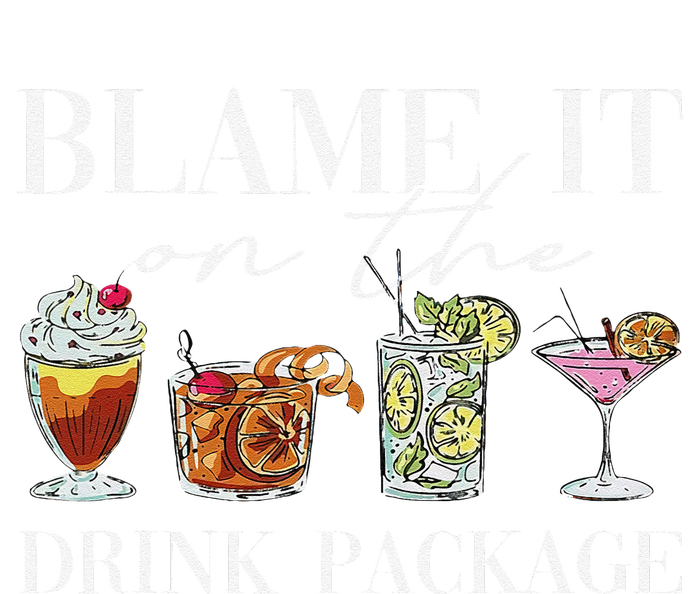 Retro Funny Cruise Blame It On The Drink Package Party T-Shirt