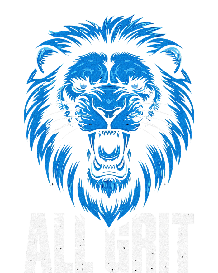 Funny All Grit Lion Lovers Retro Vintage Style Detroit T-Shirt