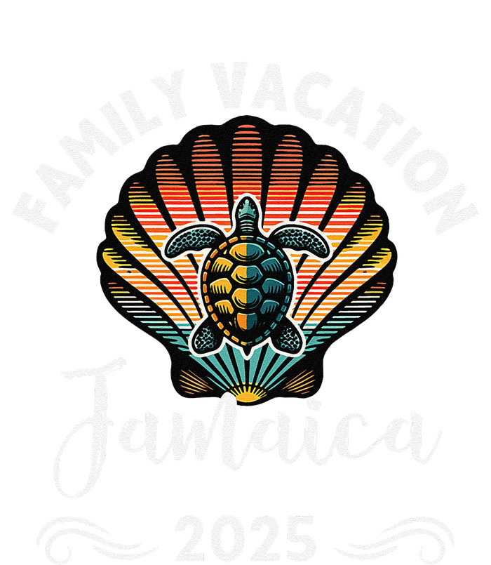 Retro Family Vacation Jamaica 2025 Beach Turtle T-Shirt