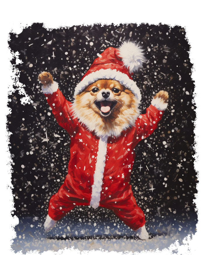 Funny Christmas Dog Pomeranian Gift T-Shirt