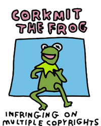 Corkmit The Frog Infringing On Multiple Copyrights Frog Meme T-Shirt