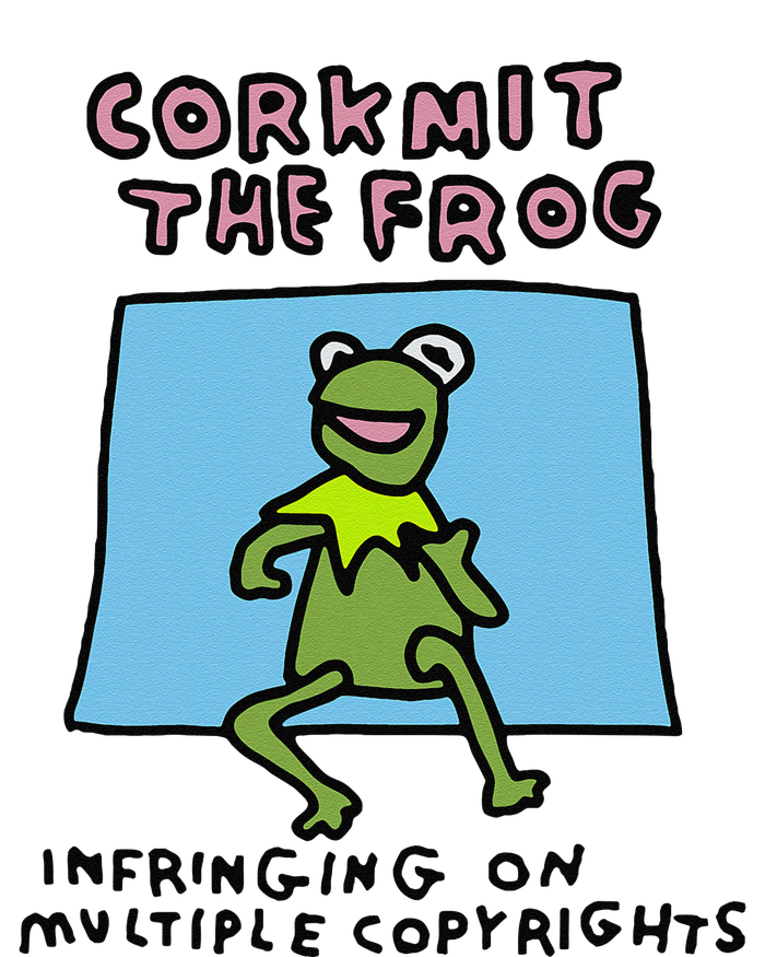 Corkmit The Frog Infringing On Multiple Copyrights Frog Meme T-Shirt