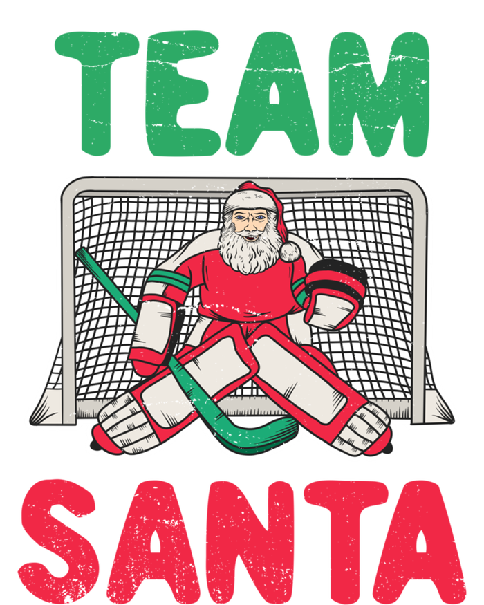 Funny Christmas Santa Ice Hockey Goaltender Goalie Gift T-Shirt