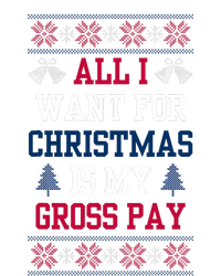 All I Want For Christmas Is My Gross Pay Joke Women's Crop Top Tee