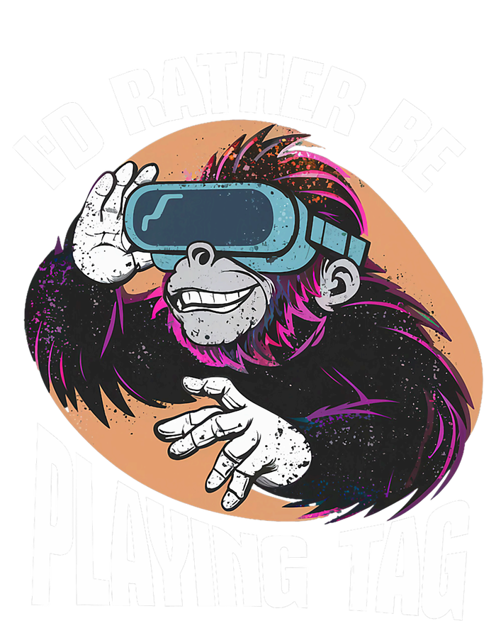 Bruh ID Rather Be Playing Tag Monkey Video Game Gorilla T-Shirt