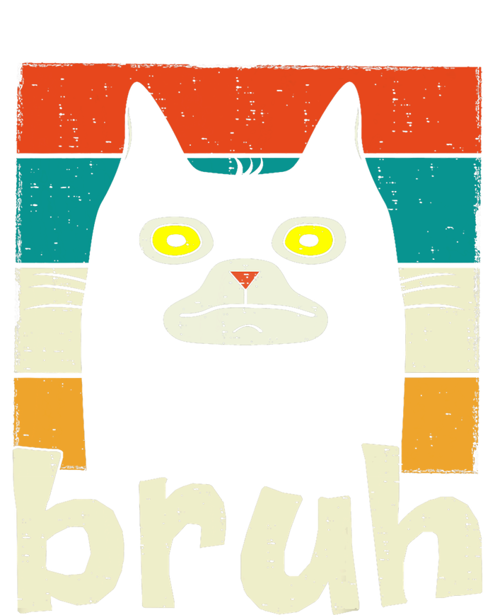 Funny Meme Saying Bruh With Cat Greetings Teens T-Shirt