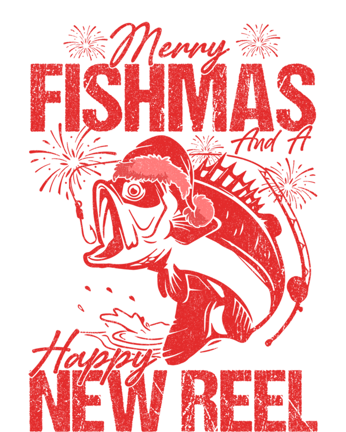 Merry Fishmas And Happy New Reel Fishing Christmas New Year Gift T-Shirt