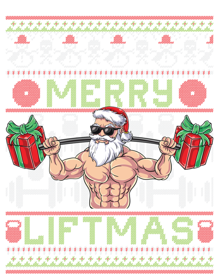 Merry Liftmas Fitness Xmas Santa Ugly Christmas Bodybuilder Gift T-Shirt