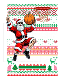 Merry Swishmas Christmas Santa Claus Dunking A Basketball Cute Gift Kids Hoodie