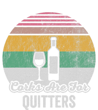 Corks Are For Quitters Retro Wine Lover T-Shirt