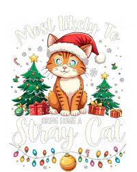 Most Likely To Bring Home A Stray Cat Christmas Santa Hat Cool Gift T-Shirt