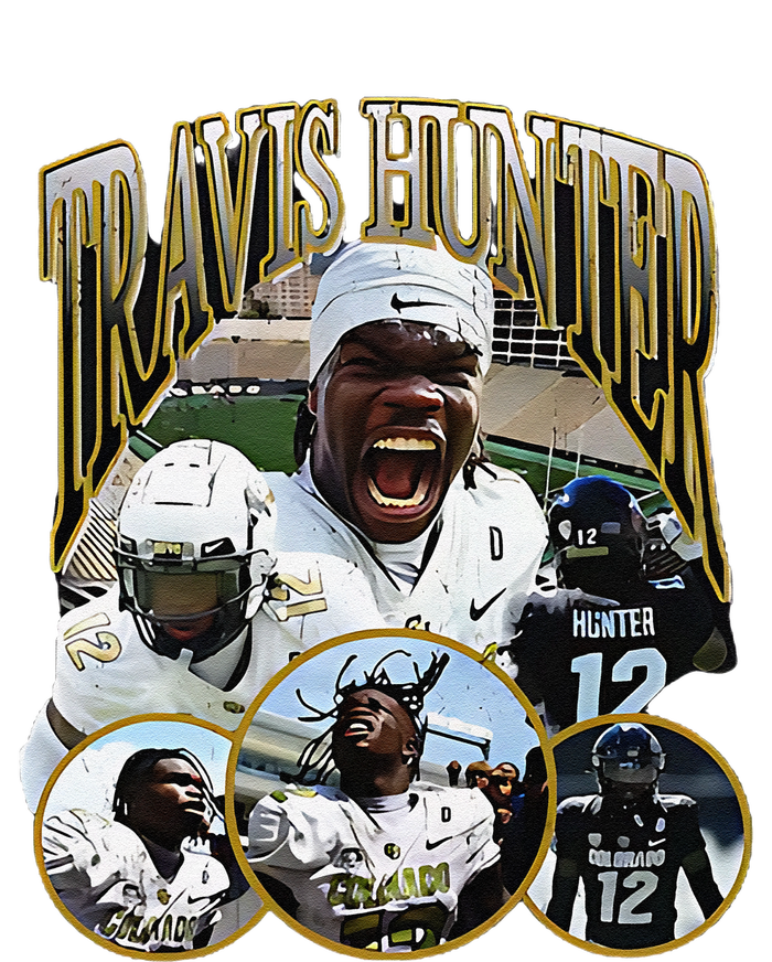 Travis Hunter Graphic Design 90s Funny T-Shirt