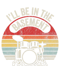 ILl Be In The Basement Drum Set Retro Vibe T-Shirt