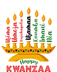 Happy Kwanzaa Kinara Seven Candles Principles Of Kwanzaa T-Shirt