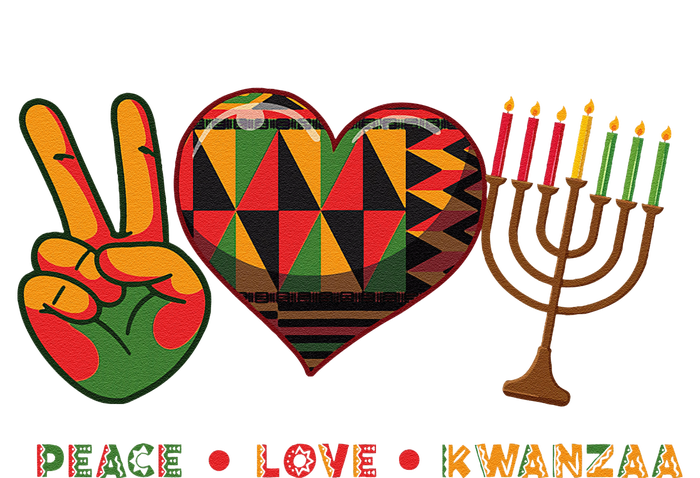 Peace Love Kwanzaa African American Heritage Happy Kwanzaa T-Shirt