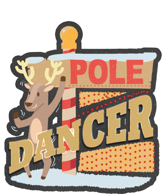 Pole Dancing Naughty Reindeer Gift Long Sleeve Shirt