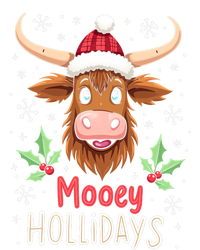 Mooey Holidays Santa Hat Merry Christmas Highland Cow Gift T-Shirt