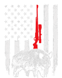 Patriotic American Usa Flag Boar Hunting Wild Hog Hunter T-Shirt