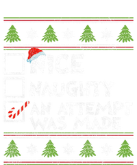 Nice Naughty An Attempt Was Made Funny Christmas Gift Pom Pom 12in Knit Beanie