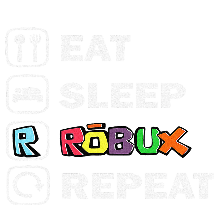 Eat Sleep Robux Repeat Noob And Professional Gamer Gift Women's Knotted Racerback Tank