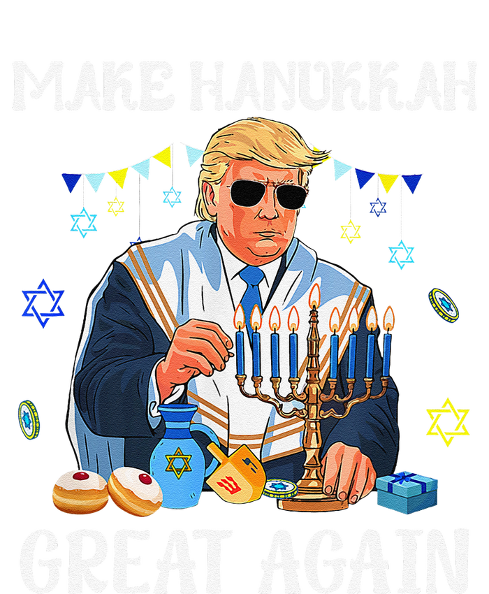 Make Hanukkah Great Again Trump Jewish Ugly Chanukah Gift Coaster