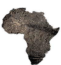 Africa Dna Flag Thumb Fingerprint Roots Proud T-Shirt