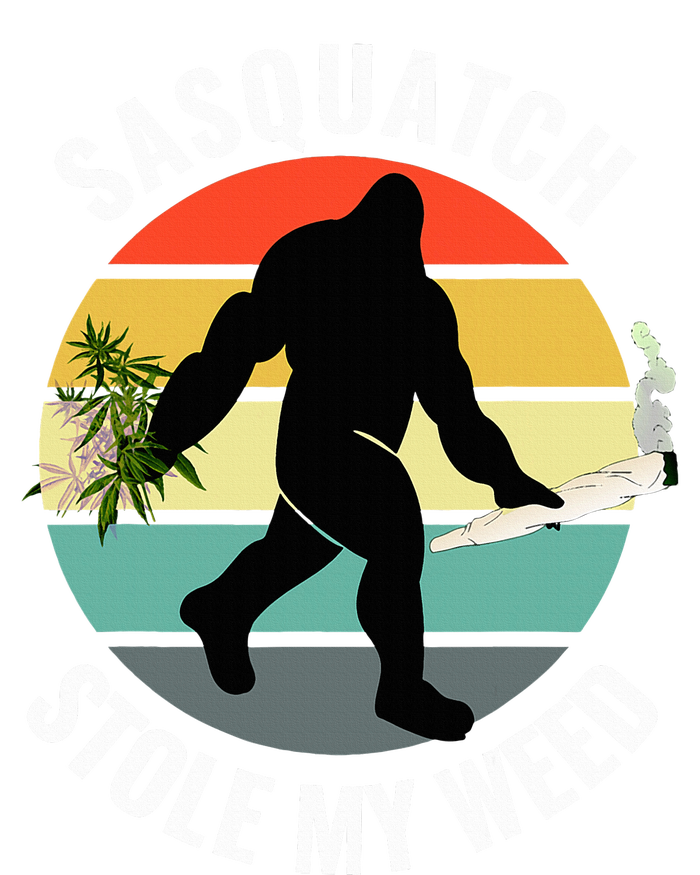 Funny Cannabis And Sci Fi 420 Sasquatch Stole My Weed T-Shirt