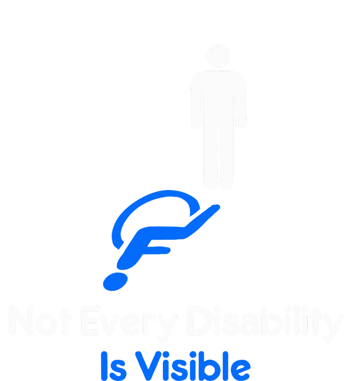 Invisible Disability Stick Figure With Wheelchair Shadow Grommeted Golf Towel