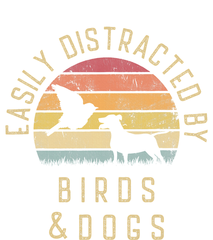 Easily Distracted By Birds And Dogs I Like Heart Bird Dog Premium T-Shirt