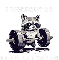 I Workout So I Can Eat Trash Funny Raccoon Gym Weightlifting Toddler Zip Fleece Hoodie