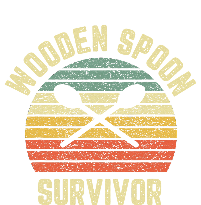 Wooden Spoon Survivor Retro Adult Novelty Sarcastic T-Shirt