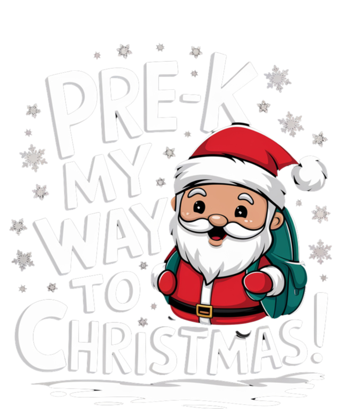 Prek My Way To Christmas Cute Santa Preschool Snowflake Great Gift Coaster