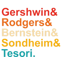 Gershwin& Rodgers& Bernstein& Sondheim& Tesori Retro Poster