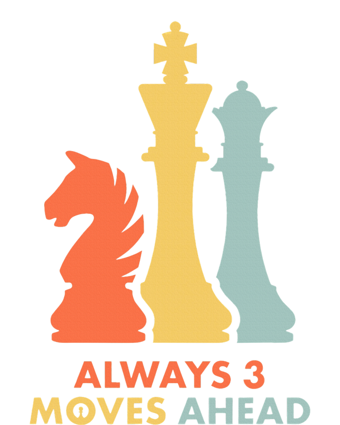 Always 3 Moves Ahead Retro Chess Player Gift Yupoong Adult 5-Panel Trucker Hat