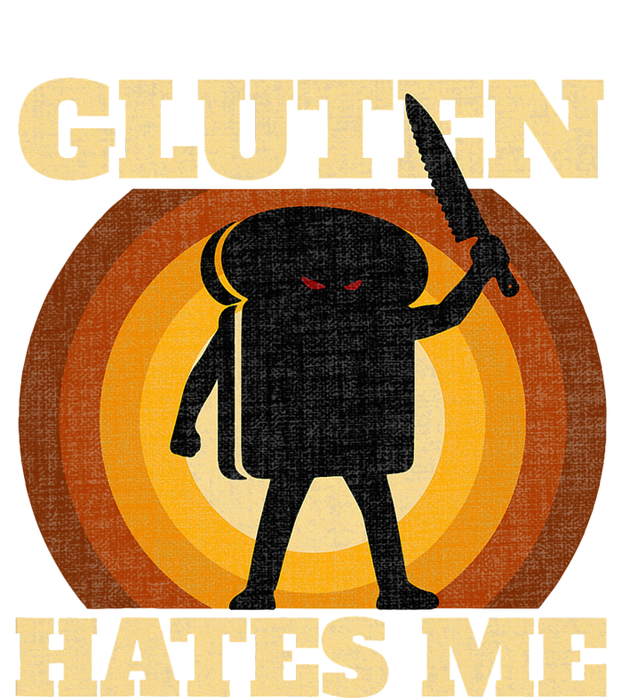 Gluten Hates Me Funny Celiac Disease Awareness T-Shirt