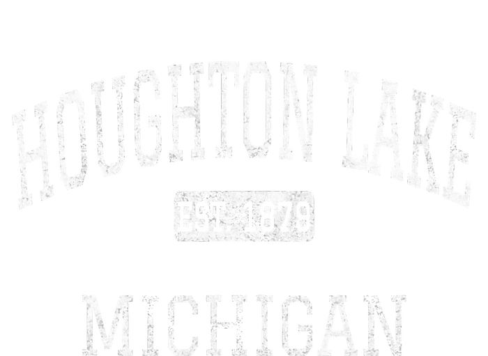 Houghton Lake Michigan Mi Vintage Women's Tri-Blend 3/4-Sleeve Raglan Shirt